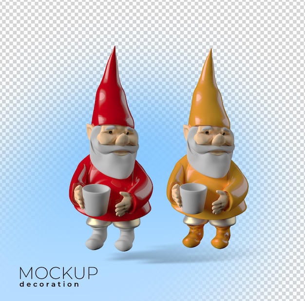 Weihnachten Santa 3D rendern