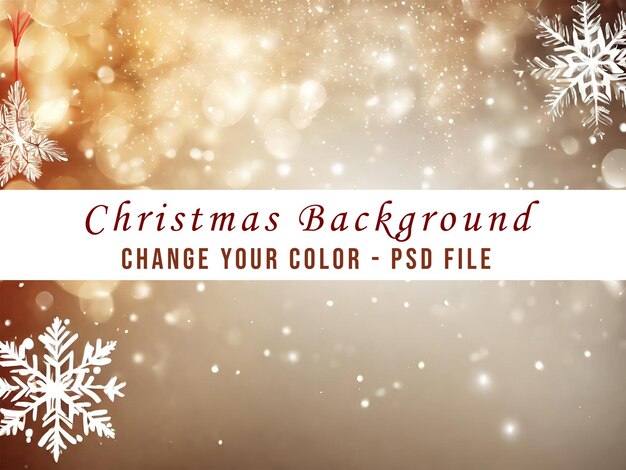 Weihnachts-Hintergrund mit Bokeh und Schneeflocken 10