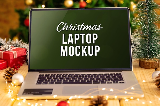 PSD weihnachts-laptop-modell