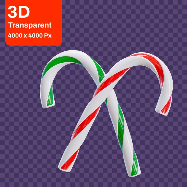 PSD weihnachts süßigkeiten 3d icon delights festliche weihnachts süßigkeiten 3d icon feiertags süßigkeiten 3d grafik