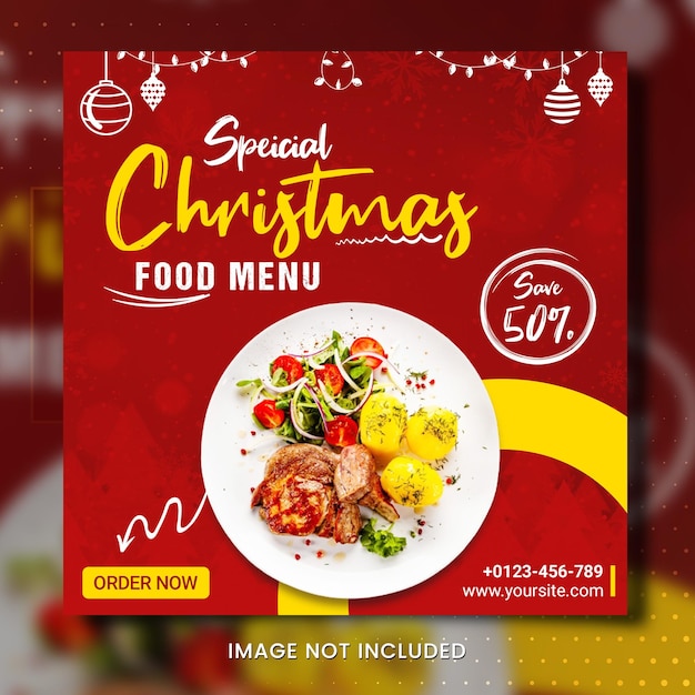 Weihnachtsangebot-Banner