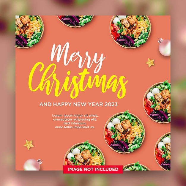 Weihnachtsbanner-Social-Media-Vorlage