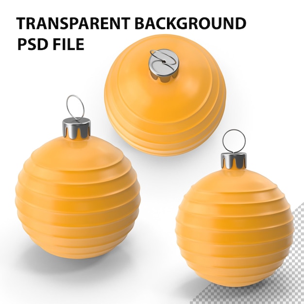 Weihnachtsbaumspielzeug Orange PNG
