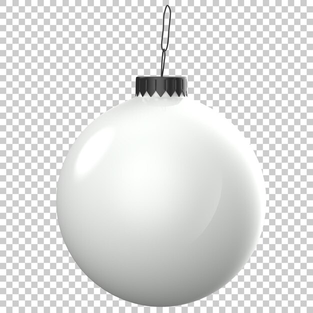 Weihnachtsbirne auf transparentem Hintergrund 3D-Darstellung