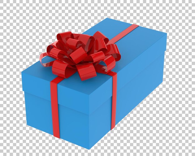 Weihnachtsgeschenkboxen auf transparentem Hintergrund 3D-Darstellung