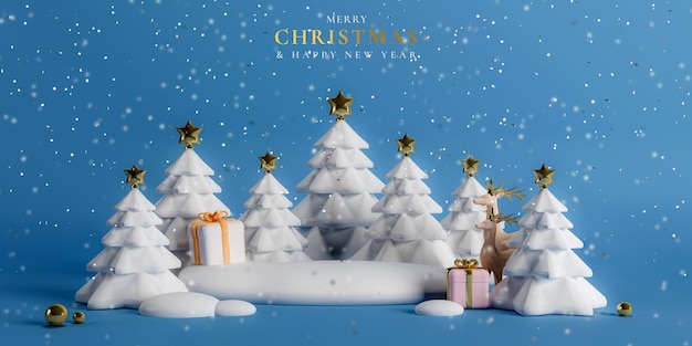Weihnachtshintergrund realistisches dekoratives 3d-design