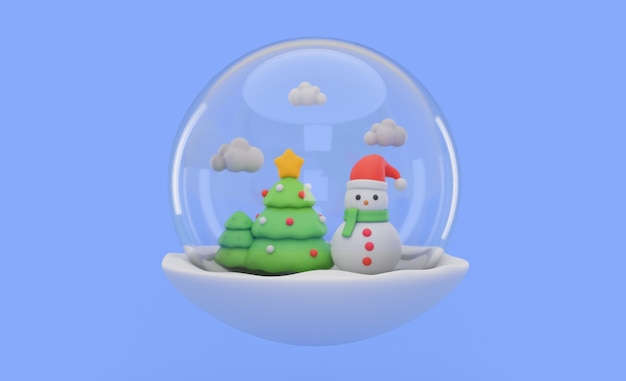 Weihnachtskompositionen mit Globus