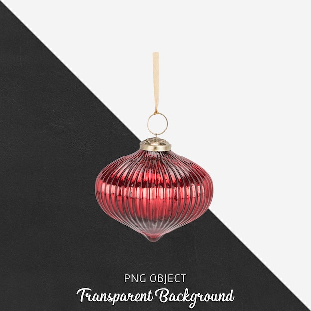 Weihnachtskugel auf transparent