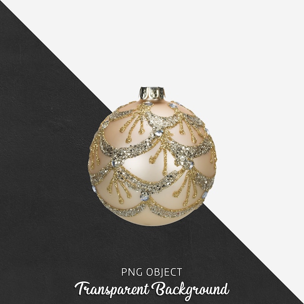 Weihnachtskugel auf transparent