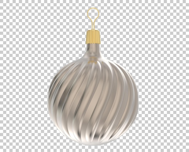 PSD weihnachtskugel auf transparentem hintergrund. 3d-rendering - abbildung