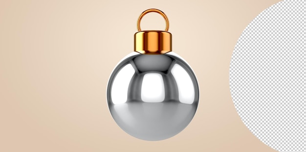 Weihnachtskugeln, Kugeln, Bomben, Glühbirnen, Dekoration, transparentes PNG. isolierte Glaskugel. 3D