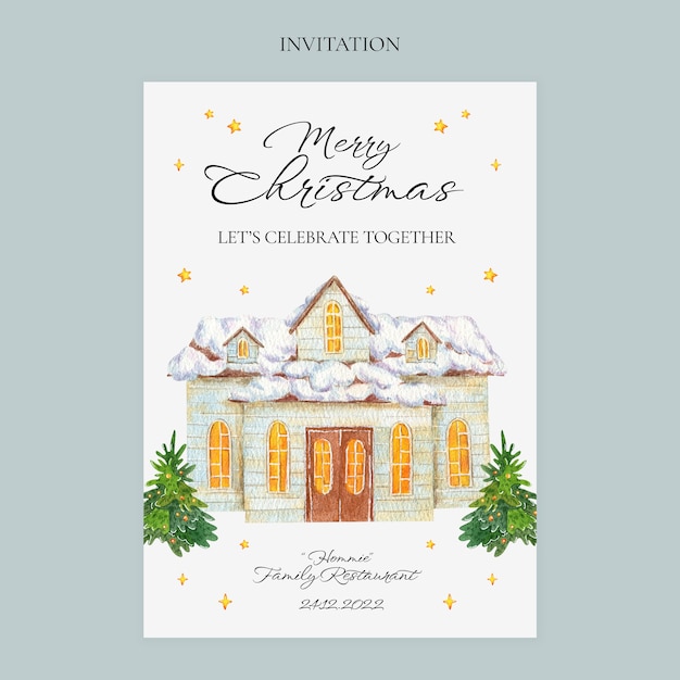 PSD weihnachtsschablone des flachen designs