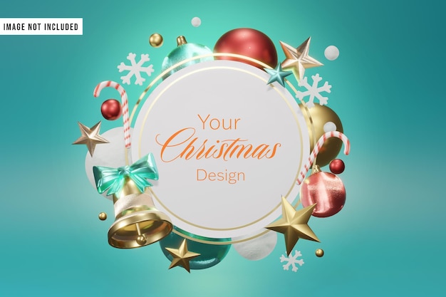 Weihnachtsschild Mockup