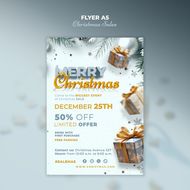 Weihnachtsverkaufsvorlage