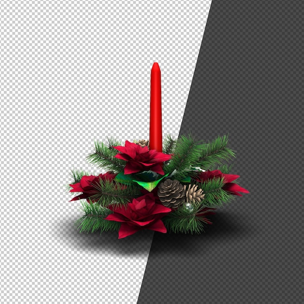 Weihnachtsverzierungskerze