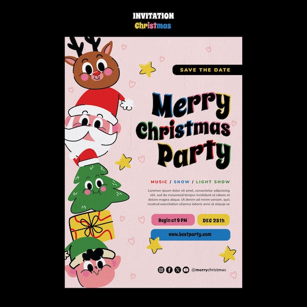 PSD weihnachtsvorlagendesign