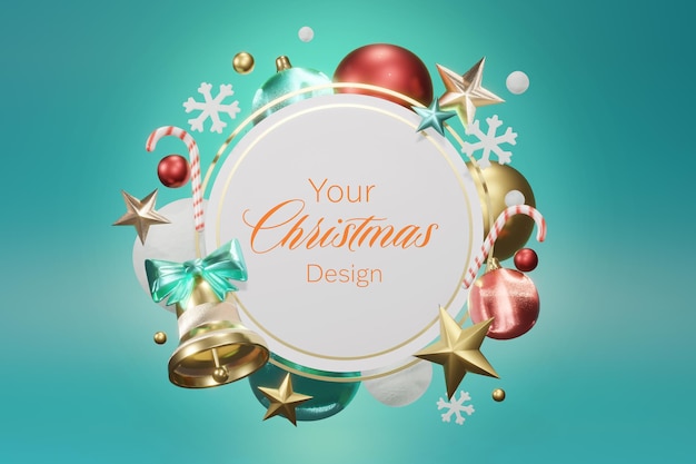 Weihnachtszeichen-Mockup