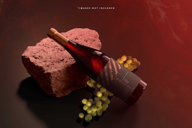 Weinbranding-Mockup-Szene
