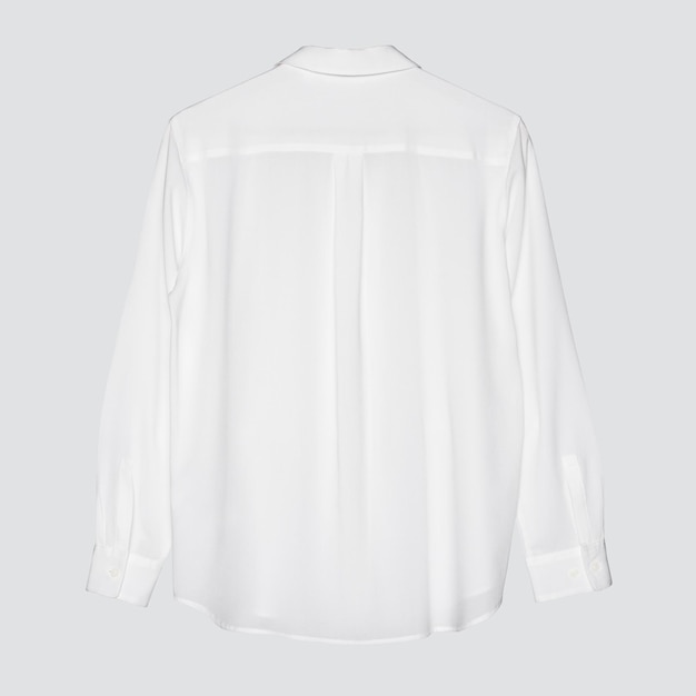 Weiße Bluse-Mockup-PSD-Frauen-Freizeitkleidung