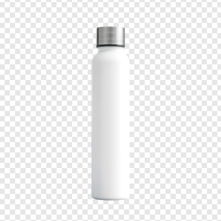 PSD weiße isolierte wasserflasche auf durchsichtigem hintergrund
