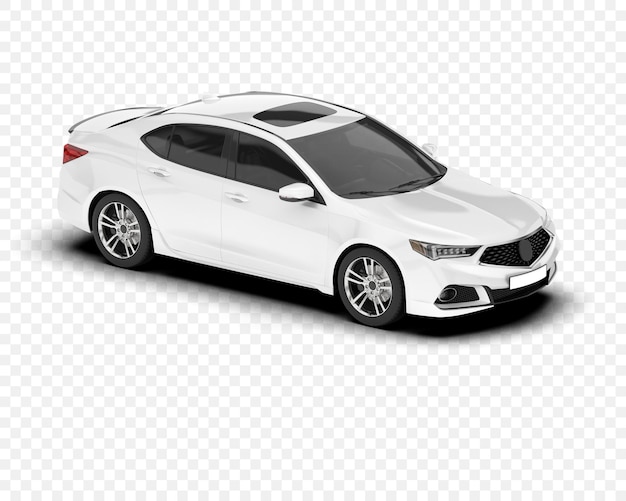 Weiße moderne Luxuslimousine