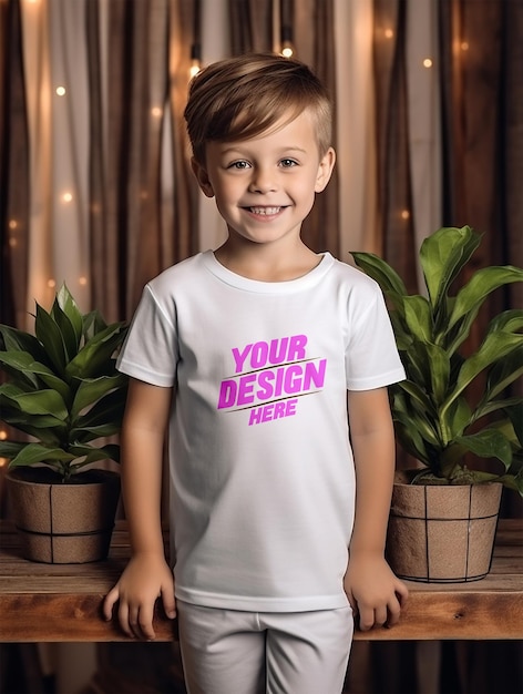 Weiße t-shirt-mockup-psd-vorlage