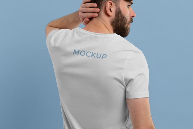 Weiße T-Shirt-Mockup-Vorlage