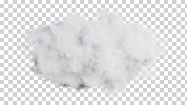 PSD weiße wolken auf transparentem hintergrund