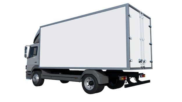 Weißer isolierter LKW-Hintergrund