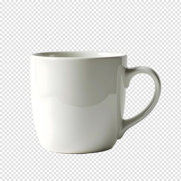 Weißer Keramikbecher