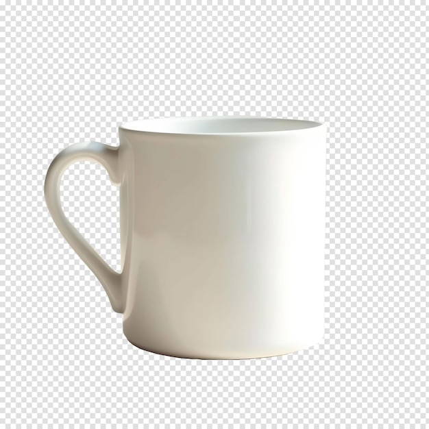 Weißer Keramikbecher