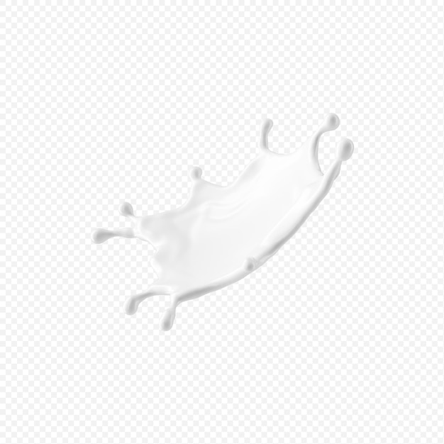 Weißer Milchspritzer isoliert
