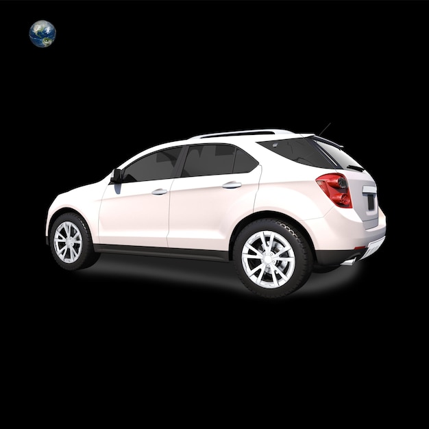 weißes Auto mit Schatten png