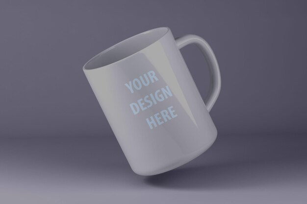 Weißes Glas-PSD-Mockup