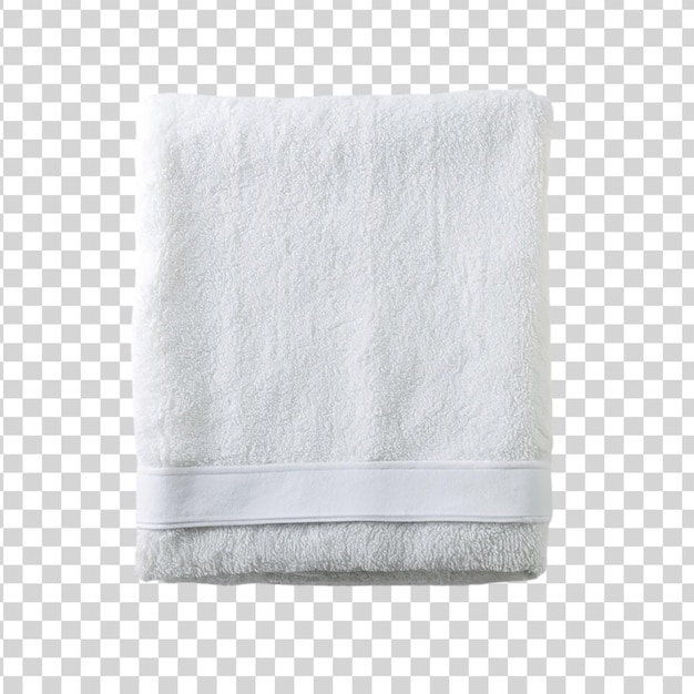 PSD weißes handtuch, isoliert auf durchsichtigem hintergrund