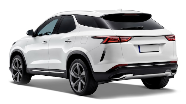Weißes isoliertes Auto