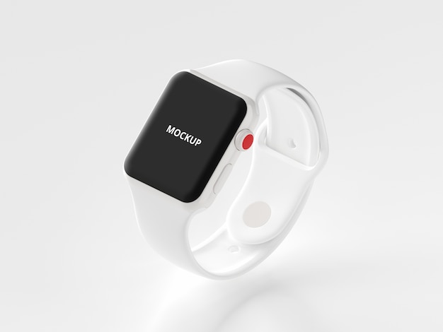 Weißes Smartwatch-Modell