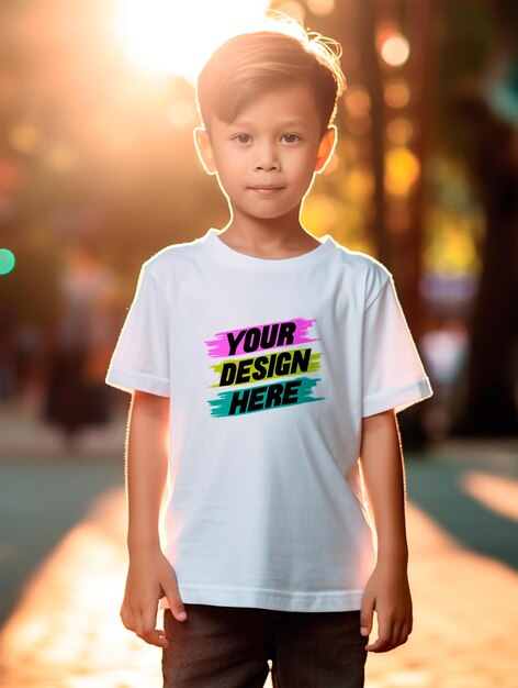 Weißes t-shirt-mockup-design