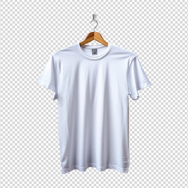 PSD weißes t-shirt-mockup, isoliert auf weiß