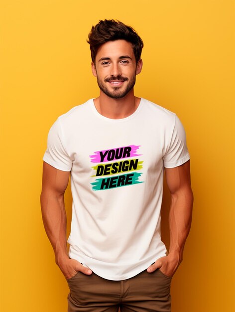 Weißes t-shirt mockup psd