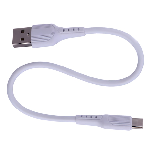Weißes USB-Ladekabel zum Typ-C