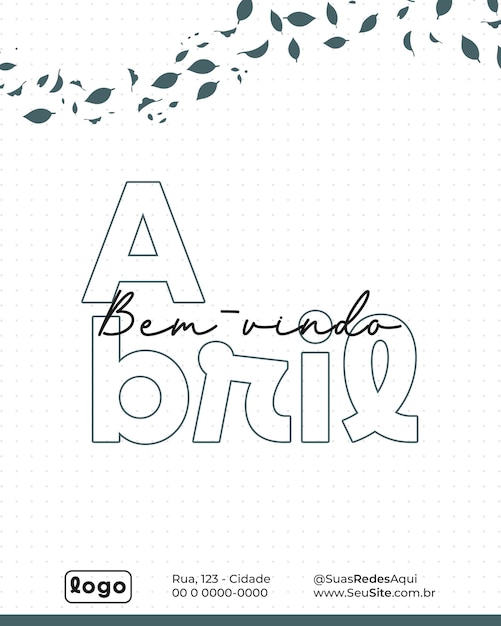 Welcome April A Stylish Greeting
