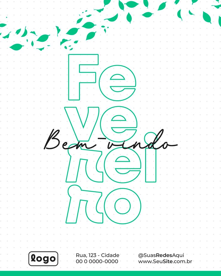 PSD welcome february poster