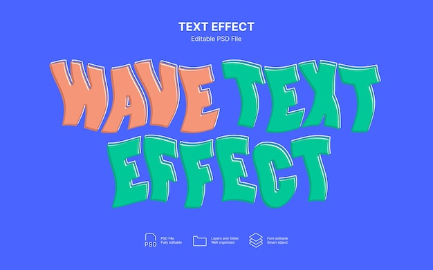 Welliger Texteffekt