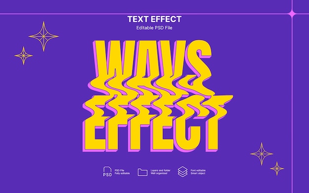 Welliger Texteffekt