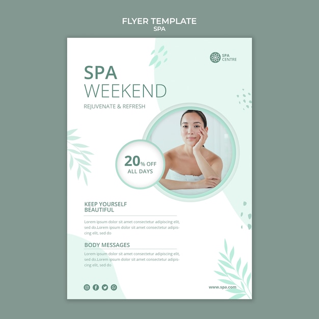 Wellness-Konzept-Poster-Vorlage