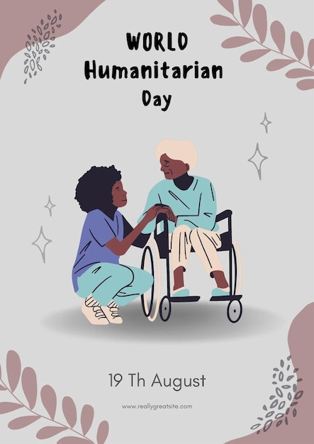Welt-Humanitäre-Tag-Design