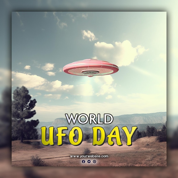 PSD welt-ufo-tag