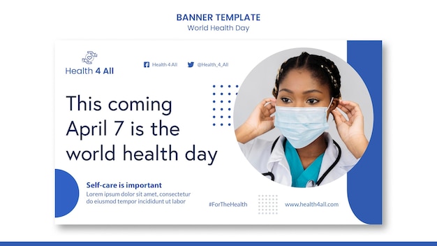 Weltgesundheitstag Banner