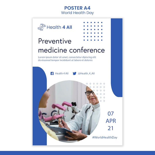 Weltgesundheitstag Poster
